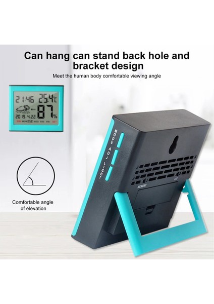 Mavi Stil Dijital LCD Elektronik Dijital Sıcaklık Nem Ölçer Termometre Higrometre Kapalı Açık Hava Istasyonu Saat (Yurt Dışından) modelleri