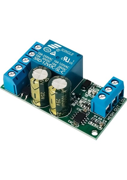 12V 30A Yüksek Güç Su Seviyesi Otomatik Kontrol Sıvı Sensörü Anahtarı Solenoid Valf Motor Pompası Otomatik Kontrol Röle Kartı (Yurt Dışından)