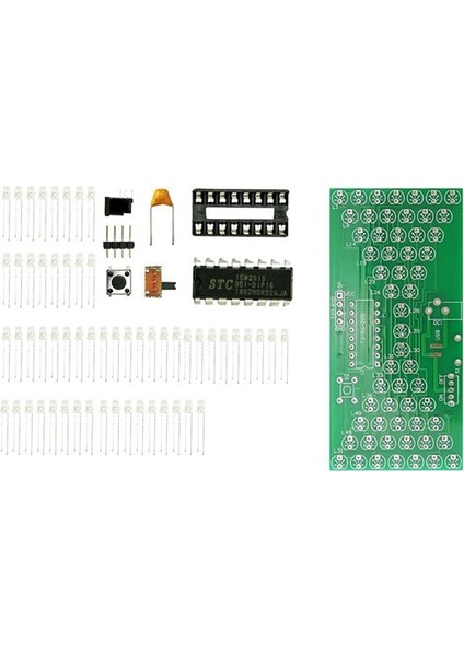 Yeşil Stil 5 V Elektronik Kum Saati Dıy Kiti LED Lamba Çift Katmanlı Pcb Kurulu ile Komik Elektrik Üretim Kitleri (Yurt Dışından)
