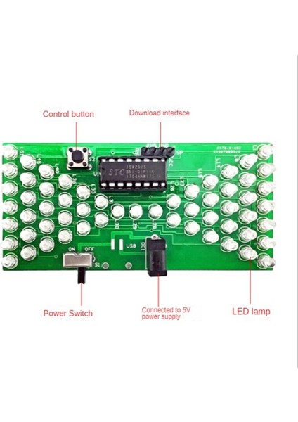 Yeşil Stil 5 V Elektronik Kum Saati Dıy Kiti LED Lamba Çift Katmanlı Pcb Kurulu ile Komik Elektrik Üretim Kitleri (Yurt Dışından) fırsatları