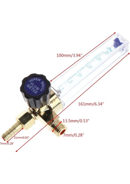 Pt Konu 7mm Diken Argon Ar Co2 Gaz Akış Ölçer Ar Kaynak Regülatörü Pa (Yurt Dışından) fiyatları