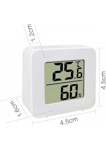 No.9 Stili Mini Termometre Higrometre Ölçer LCD Dijital Sıcaklık Higrometre Sensörü Ölçer Kapalı Oda Elektronik Ev Termometreleri (Yurt Dışından)