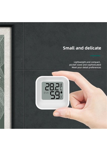 No.9 Stili Mini Termometre Higrometre Ölçer LCD Dijital Sıcaklık Higrometre Sensörü Ölçer Kapalı Oda Elektronik Ev Termometreleri (Yurt Dışından) indirimleri