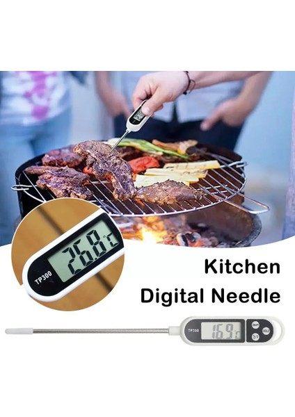 Beyaz Stil Yeni Mutfak Dijital Gıda Termometresi Et Kek Süt Probu Ölçer Elektronik Ev Pişirme Aracı Barbekü Fırın Termometresi B5Q3 (Yurt Dışından) modelleri