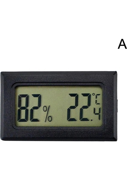 Siyah Stil Dijital Mini Termo-Higrometreler LCD Kapalı Uygun Sıcaklık Sensörü Nem Ölçer Termometre Higrometre Ölçer (Yurt Dışından)