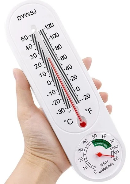 23 cm Uzun Duvar Asılı Termometre Asılı Logger Sıcaklık Ölçüm Aracı Kapalı Açık Bahçe Ev Garaj Ofis Odası (Yurt Dışından)