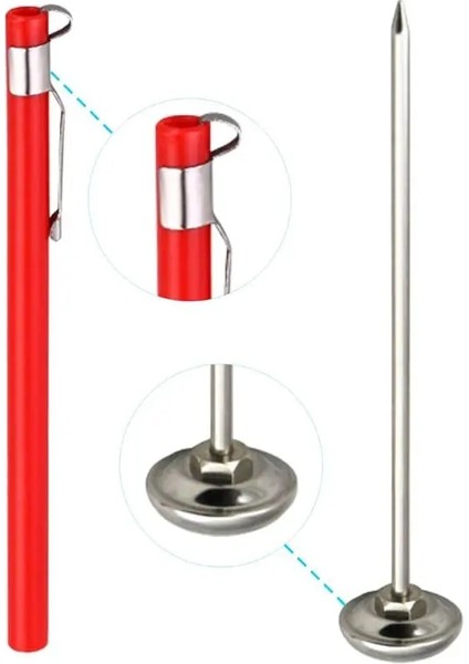 Paslanmaz Çelik Toprak Termometresi Kök Okuma Kadranı Ekran Derece Santigrat Aralığı, Zemin Kompost Malzemeleri Için (Yurt Dışından) fiyatları