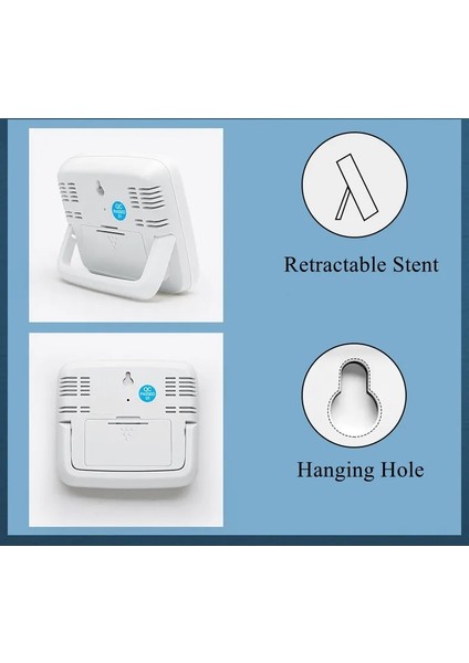 Arka Işık Stili LCD Dijital Sıcaklık Nem Ölçer Arka Işık Ev Kapalı Elektronik Higrometre Termometre Hava Istasyonu Bebek Odası (Yurt Dışından) fiyatları