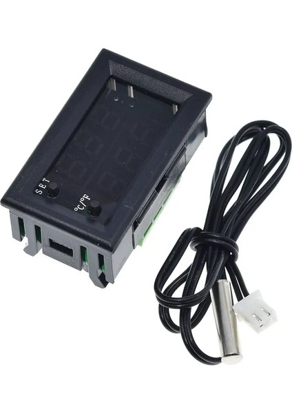 K Dijital LED Termostat Sıcaklık Kontrol Cihazı Akıllı Sıcaklık Sensörü Devre Kartı Modülü 12 V Dc + Su Geçirmez Ntc Sensörü (Yurt Dışından)