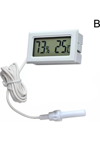 B Tarzı Mini LCD Termo-Higrometre Kapalı Dijital Sıcaklık Termostat Sensörü Nem Ölçer Mini Termometre Dijital Termometre (Yurt Dışından)