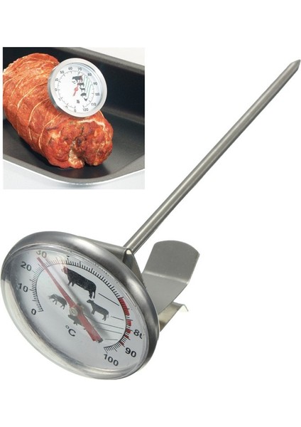 Barbekü Termometre Paslanmaz Çelik Et Sıcaklık Ölçer Gıda Mutfak Pişirme Anında Okuma Cep Probu Kuzu Sığır Eti Mutfak Aracı (Yurt Dışından) indirimleri