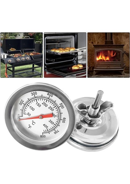 1 Adet Tarzı Izgara Termometre Paslanmaz Çelik Barbekü Sigara Içen Izgara Sıcaklık Bimetalik Thermome Ölçer Termometre Fahrenheit Mutfak Aletleri (Yurt Dışından) fiyatları