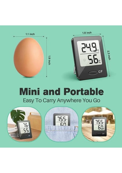 Beyaz Stil Termometre Araçları Mini LCD Dijital Termometre Higrometre Kapalı Oda Sıcaklık Nem Ölçer Sensör Ölçer Hava Istasyonu (Yurt Dışından) fırsatları