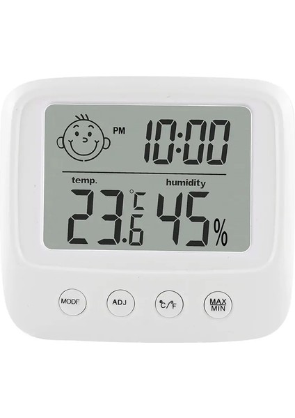 Beyaz Stil 1 Adet Yeni LCD Dijital Sıcaklık Bebek Odası Nem Ölçer Arka Işık Ev Kapalı Elektronik Higrometre Termometre Hava Istasyonu (Yurt Dışından) fırsatları