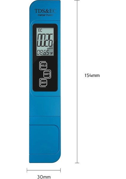 No.4 Stili Tds Kalem Yüksek Hassasiyetli Su Sertlik Cihazı Ec Tds Test Cihazı Ph Ölçer Akvaryum Havuz Suyu Si Saflık Test Kalemi (Yurt Dışından)