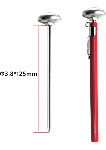 Kırmızı Stil 100 mm Hızlı Sıcaklık Ölçümü Gıda Termometresi Süt Kahve Çay Termometresi Su Termometresi Toprak Termometresi Taşıması Kolay (Yurt Dışından) fiyatları