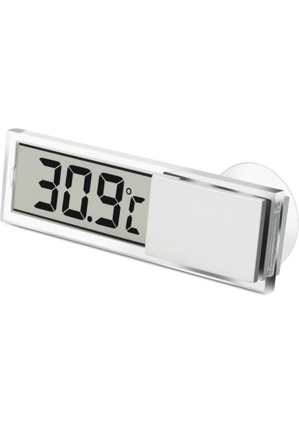 Beyaz Stil 1 Adet Araba Mini LCD Dijital Termometre Higrometre Elektronik Sıcaklık Higrometre Sensörü Ölçer Şeffaf Ekran (Yurt Dışından)