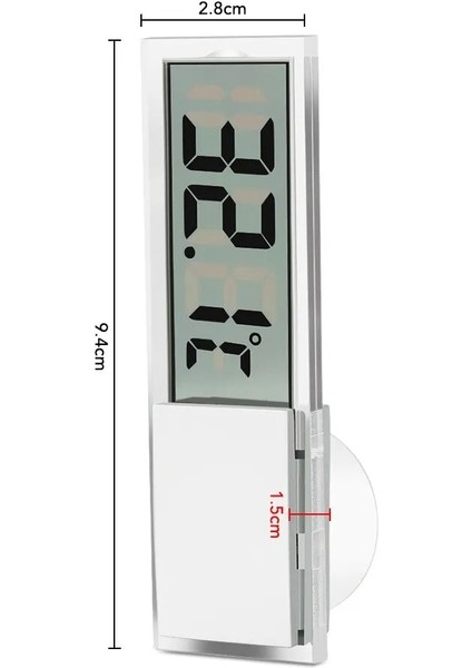 Beyaz Stil 1 Adet Araba Mini LCD Dijital Termometre Higrometre Elektronik Sıcaklık Higrometre Sensörü Ölçer Şeffaf Ekran (Yurt Dışından) modelleri