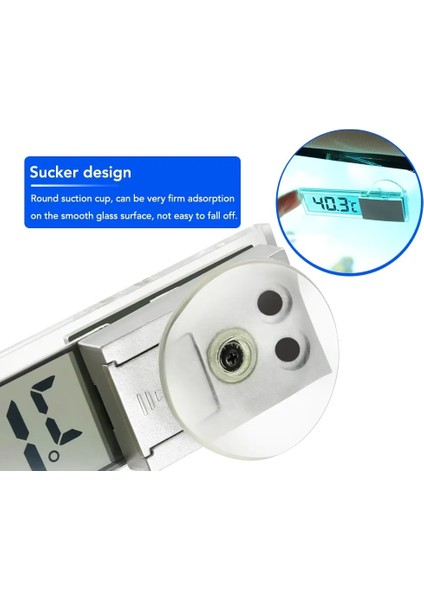 Beyaz Stil 1 Adet Araba Mini LCD Dijital Termometre Higrometre Elektronik Sıcaklık Higrometre Sensörü Ölçer Şeffaf Ekran (Yurt Dışından) fırsatları