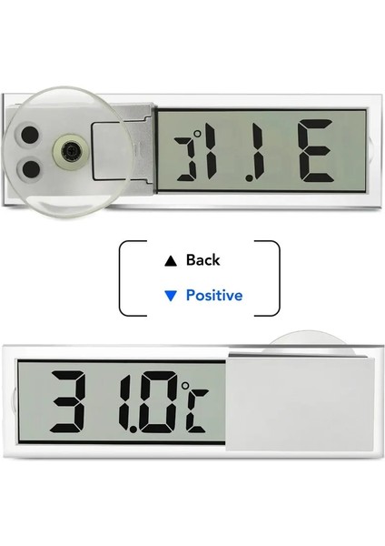 Beyaz Stil 1 Adet Araba Mini LCD Dijital Termometre Higrometre Elektronik Sıcaklık Higrometre Sensörü Ölçer Şeffaf Ekran (Yurt Dışından) indirimleri
