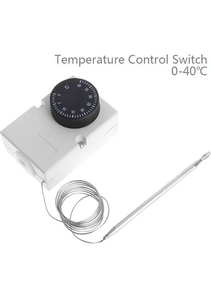 Endüstriyel Sınıf Termostat Kontrol Cihazı Sıcaklık Anahtarı Kılcal Termostat Su Geçirmez Kutu AC220V Ölçüm Aralığı (Yurt Dışından)