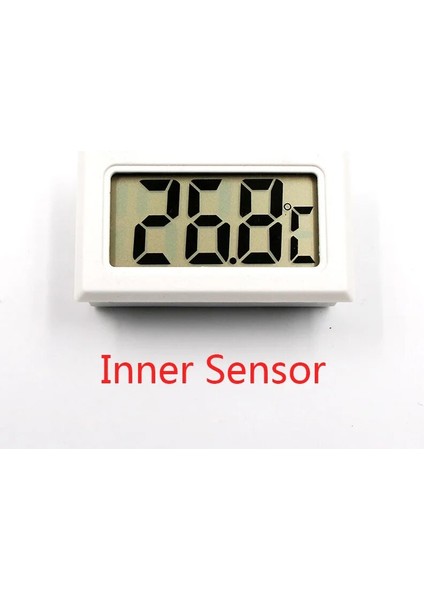 Sarı Stil Mini Dijital LCD Oto Araba Pet Termometre Nem Sıcaklık Ölçer Sensör Ölçer Termostat Higrometre Pirometre Termograf (Yurt Dışından)