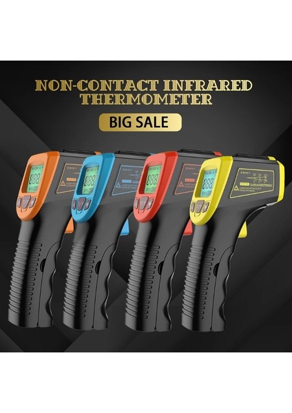 Kırmızı Stil -50~600 -58~1112 GM320S Endüstriyel Olmayan Kızılötesi Termometre Ir Yüksek Sıcaklık Tabancası LCD Lazer Işaretleyici (Yurt Dışından)