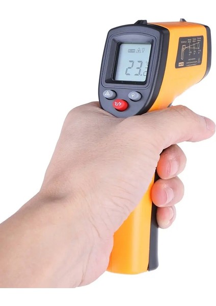 Elde Taşınabilir Olmayan ~ 380 Ir Kızılötesi Termometre Dijital LCD Lazer Endüstriyel Ölçüm Yüzey Sıcaklığı Ölçer (Yurt Dışından)