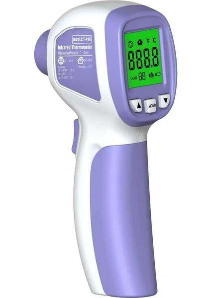 Bej Tarzı Ateş Alarmı ve Anında Doğruluk Okuma ile 2'si 1 Arada Vücut Yüzey Modu LCD Ekransız Dijital Termometre (Yurt Dışından)