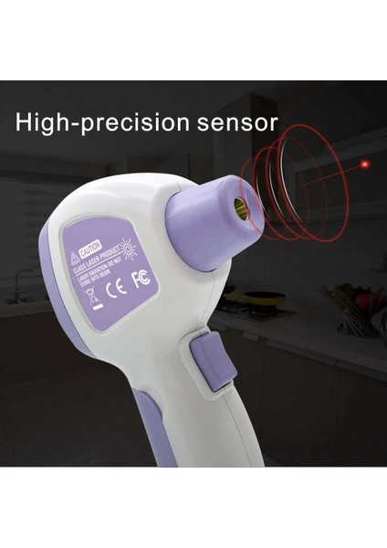 Bej Tarzı Ateş Alarmı ve Anında Doğruluk Okuma ile 2'si 1 Arada Vücut Yüzey Modu LCD Ekransız Dijital Termometre (Yurt Dışından) modelleri