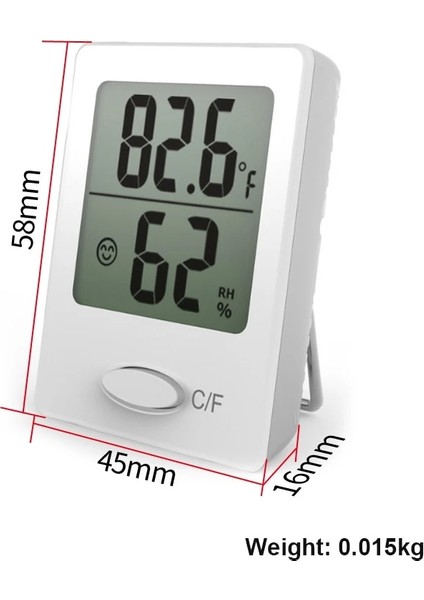 Turuncu Tarzı Ortam Termometresi Ev Termometre Dijital Higrometre Mini Kapalı Dış Sıcaklık Nem Ölçer Sıcaklık Monitörü (Yurt Dışından) indirimleri