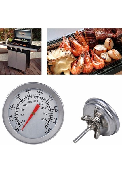 Gümüş Tarzı Paslanmaz Çelik Barbekü Barbekü Sigara Içen Izgara Termometre Sıcaklık Ölçer Bakewar Sigara Içen Sıcaklık Çift Ölçer (Yurt Dışından) modelleri