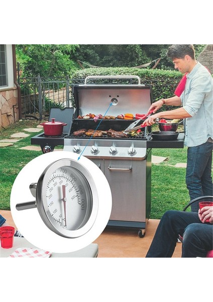 Gümüş Tarzı Paslanmaz Çelik Barbekü Barbekü Sigara Içen Izgara Termometre Sıcaklık Ölçer Bakewar Sigara Içen Sıcaklık Çift Ölçer (Yurt Dışından) fırsatları