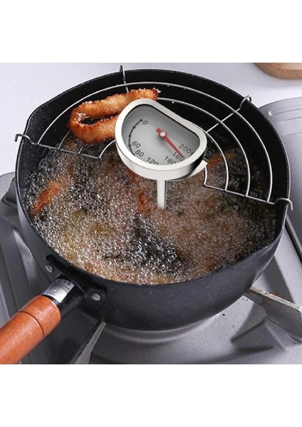 5.2X40CM Tarzı Paslanmaz Çelik Yağ Kızarmış Termometre Uzun Prob ile Gıda Için Barbekü Patates Kızartması Kızarmış Tavuk Sıvı Sıcaklık Test Cihazı 1 Adet (Yurt Dışından) modelleri