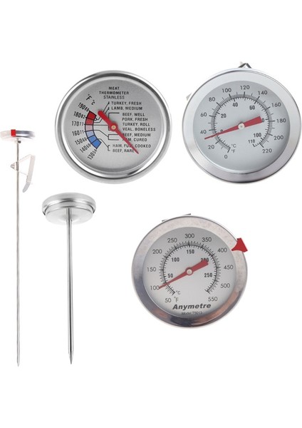 5.2X40CM Tarzı Paslanmaz Çelik Yağ Kızarmış Termometre Uzun Prob ile Gıda Için Barbekü Patates Kızartması Kızarmış Tavuk Sıvı Sıcaklık Test Cihazı 1 Adet (Yurt Dışından) indirimleri