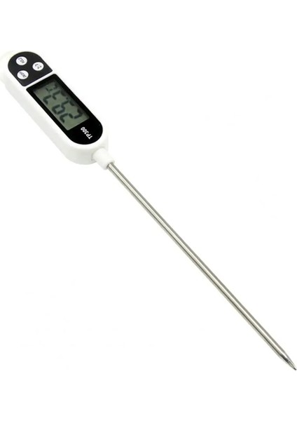 Gümüş Tarzı Içecek Süt Kahve Gıda Barbekü Termometre Elektronik Çok Fonksiyonlu Paslanmaz Çelik Gıda Termometresi Süt (Yurt Dışından)