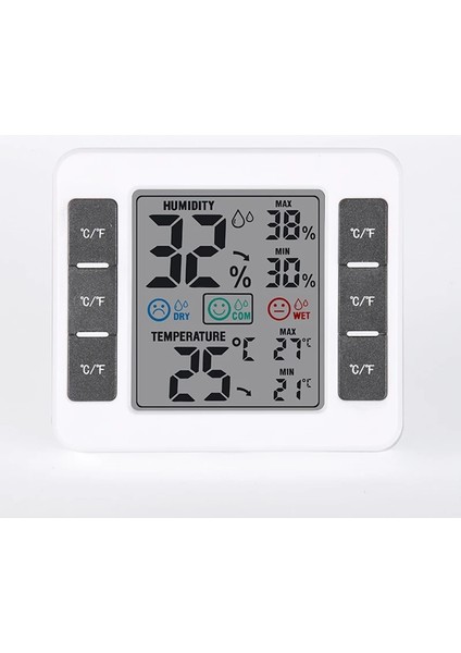 Beyaz Stil Dijital Ekranlı (Pilsiz) Iç ve Dış Mekan Mutfaklarında Iklim Izleme Için Elektronik Nem Termometresi (Yurt Dışından) modelleri
