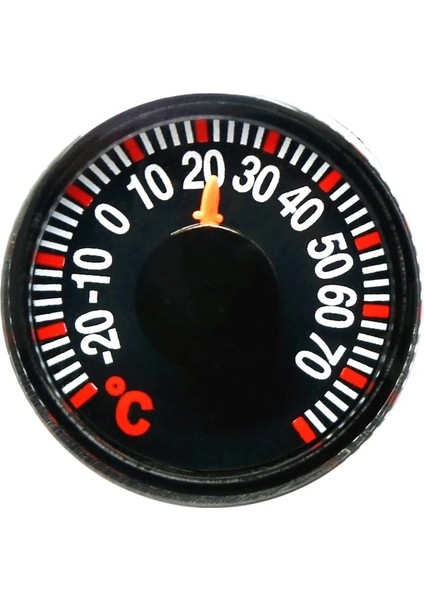 E56C Mini Yuvarlak Çaplı Plastik Işaretçi Derece Santigrat Termometreler Ev Açık Araba Ev Sıcaklık Ölçümü Için (Yurt Dışından)