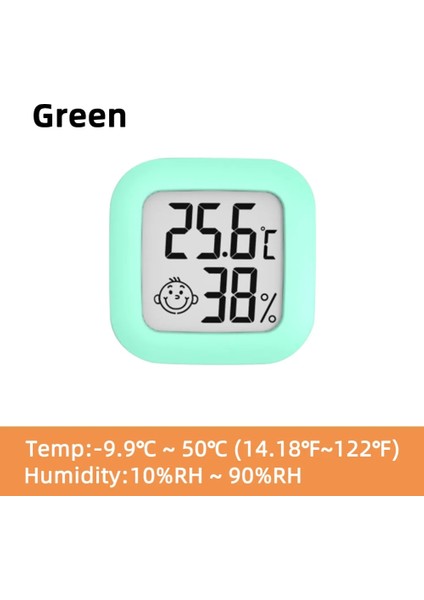Yeşil Stil LCD Dijital Termometre Higrometre Kapalı Oda Elektronik Sıcaklık Nem Ölçer Sensörü Ölçer Hava Istasyonu Ev Için (Yurt Dışından)