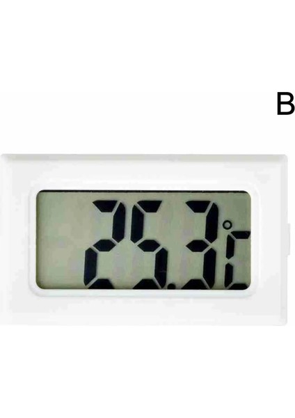 Beyaz Stil Mini Dijital LCD Oto Araba Pet Balık Tankı Kapalı Uygun Sıcaklık Sensörü Elektronik Termometre Ölçer Termostat (Yurt Dışından)