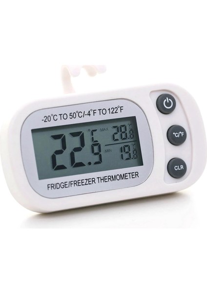 Beyaz Tarzı Mini Dijital Elektronik Buzdolabı Don Dondurucu Odası LCD Buzdolabı Termometre Metre Kanca ile Asılı Ev Yeni (Yurt Dışından)