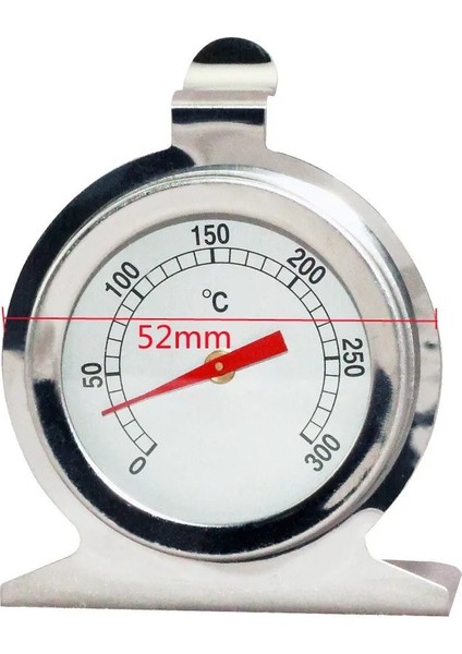 Bir Stil 300C Paslanmaz Çelik Fırın Termometresi Mini Kadran Stand Up Sıcaklığı Gıda Et Pişirme Izgarası Higrometre Ev Mutfak Aletleri (Yurt Dışından)