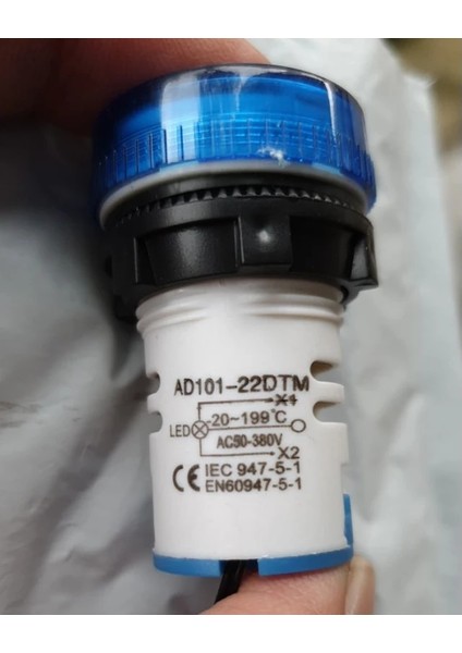 Sarı Stil 22MM Mini LED Dijital Ekran Termometre Yuvarlak Kristal Film Gösterge Işığı Termometre Sıcaklık Indüksiyon Aleti (Yurt Dışından) fırsatları