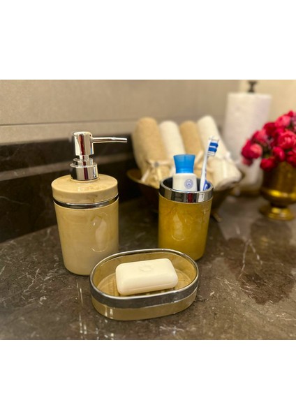 Banyo Seti 5'li, Yuvarlak, Akrilik-Çöp Kovası, Wc Fırçalık, Sıvı Sabunluk, Diş Fırçalık, El Sabunluk modelleri