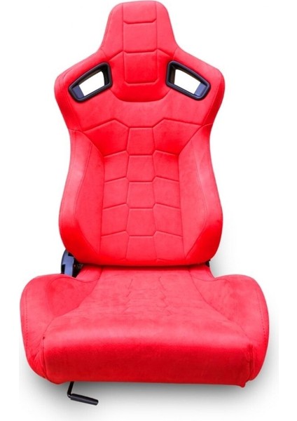 Spor Koltuk Recaro Model Alcantara Kırmızı 1 Takım 2 Adet