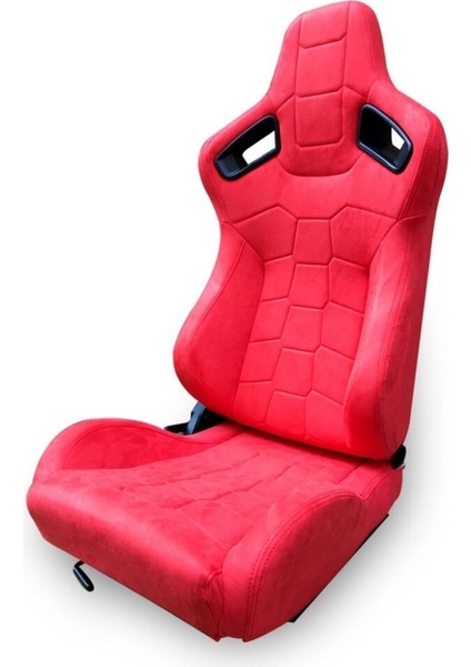 Spor Koltuk Recaro Model Alcantara Kırmızı 1 Takım 2 Adet