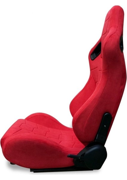 Spor Koltuk Recaro Model Alcantara Kırmızı 1 Takım 2 Adet