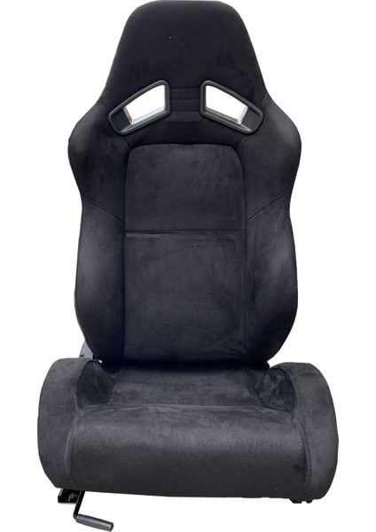 Spor Koltuk Alcantara Siyah Süet 1 Takım 2 Adet