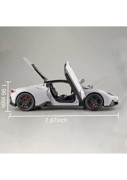 1:24 Maserati MC20 Model Araba Oyuncak Döküm Oyuncak Arabalar, Çinko Alaşımı Ses ve Işık ile Geri Çekin Oyuncak Araba Çocuklar Için Erkek Kız Hediyesi, Doğum Günü Hediyeleri, Kolek (Yurt Dışından)