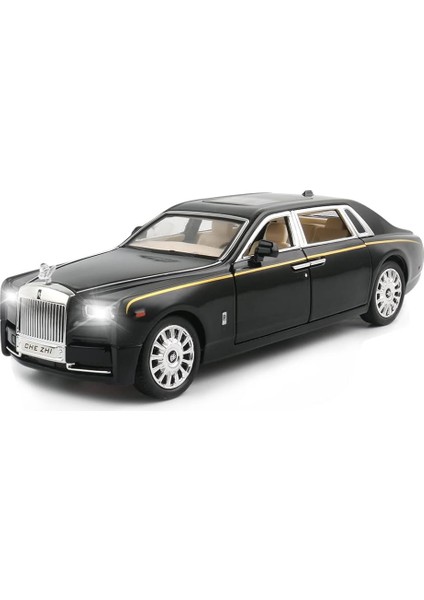 1/24 Pres Döküm Araç Modeli Rolls-Royce Phantom Oyuncak Araba, Alaşım Koleksiyon Phantom Çoğaltma Geri Çekin Model Araba Araçlar Ses ve Işık ile Çocuklar Için Erkek Kız Doğum Günü (Yurt Dışından)